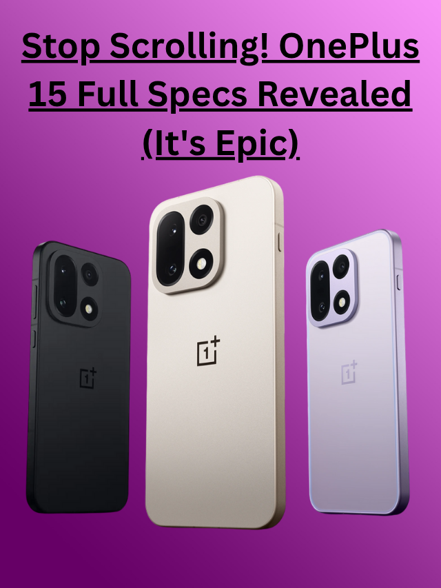 The Beast is Here: OnePlus 15 Specs That Beat Everything