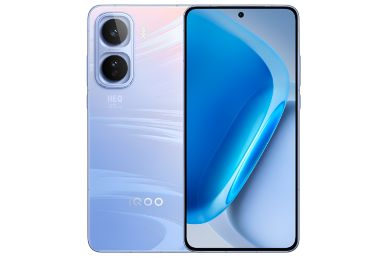 iQOO Neo 11 smartphone showing front display and rear camera design
