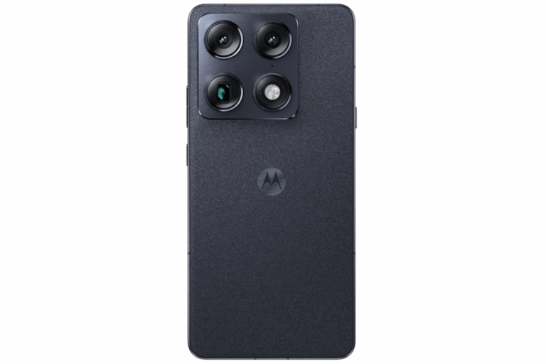Motorola Signature smartphone showing front display and rear camera design