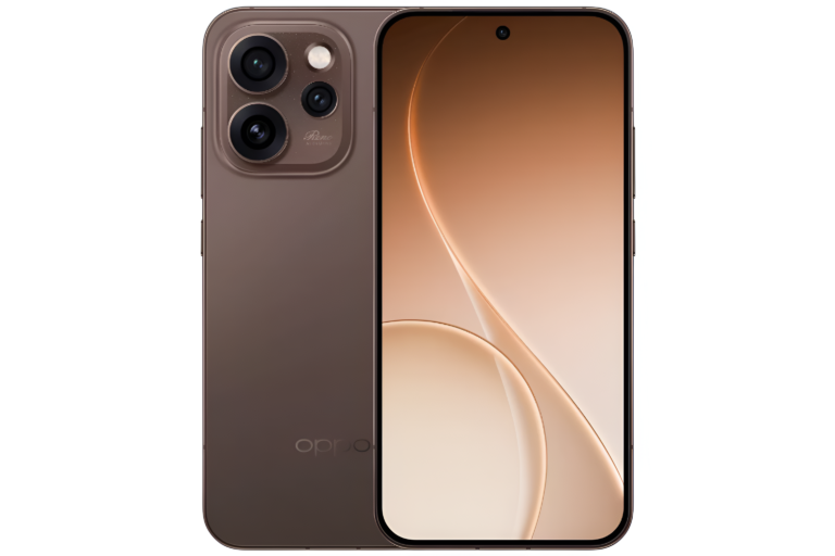 oppo reno 15 pro mini smartphone showing front display and rear camera design