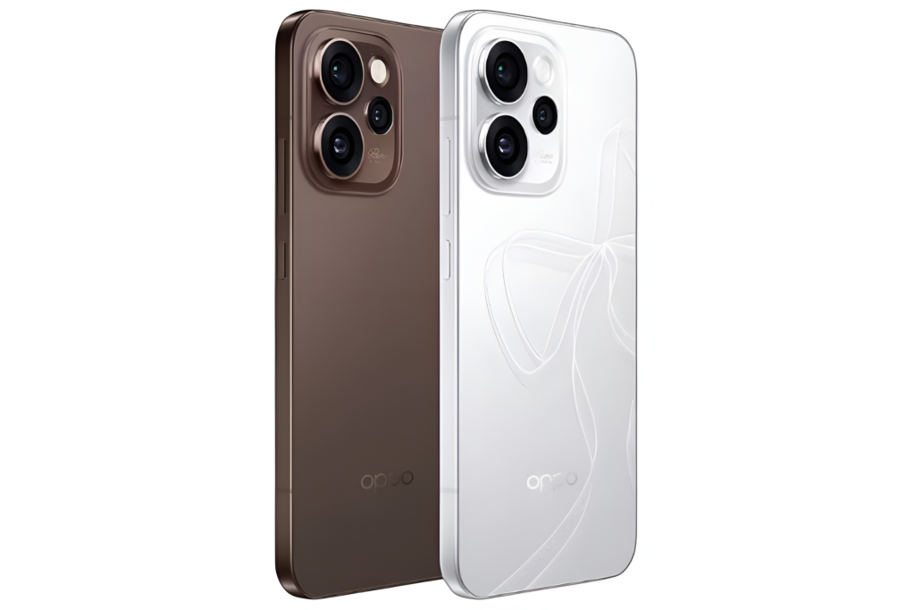 oppo reno 15 pro mini smartphone showing front display and rear camera design