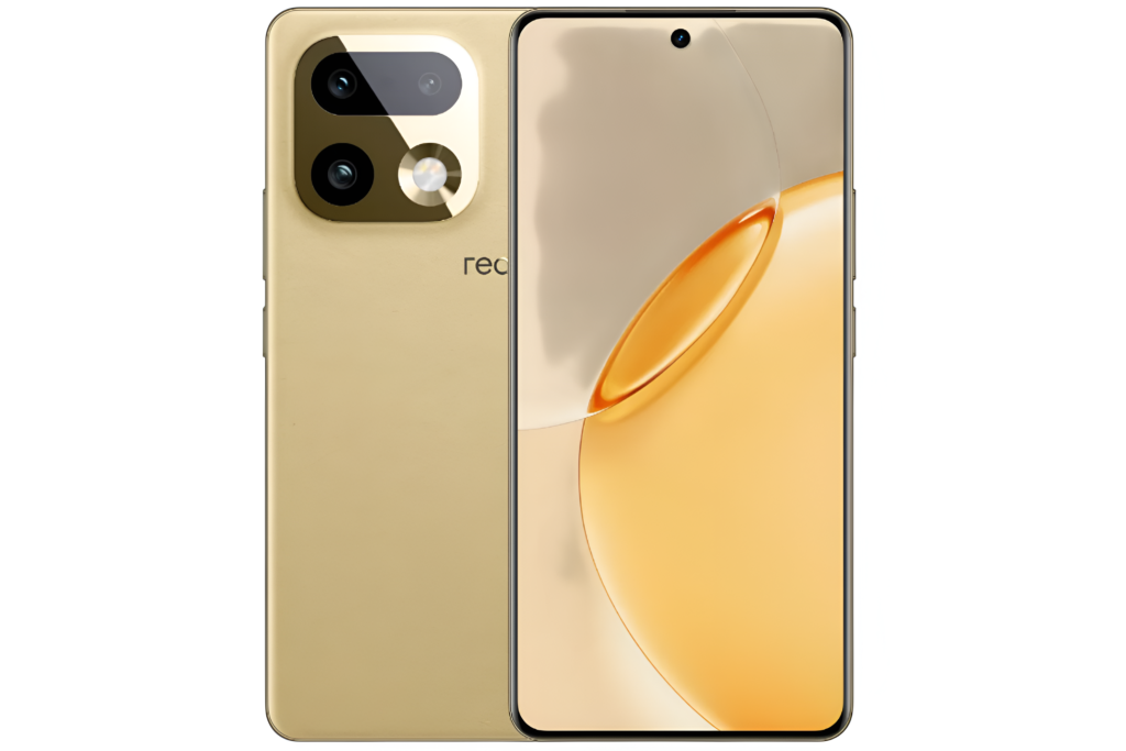 Realme16 Pro+ smartphone showing front display and rear camera design