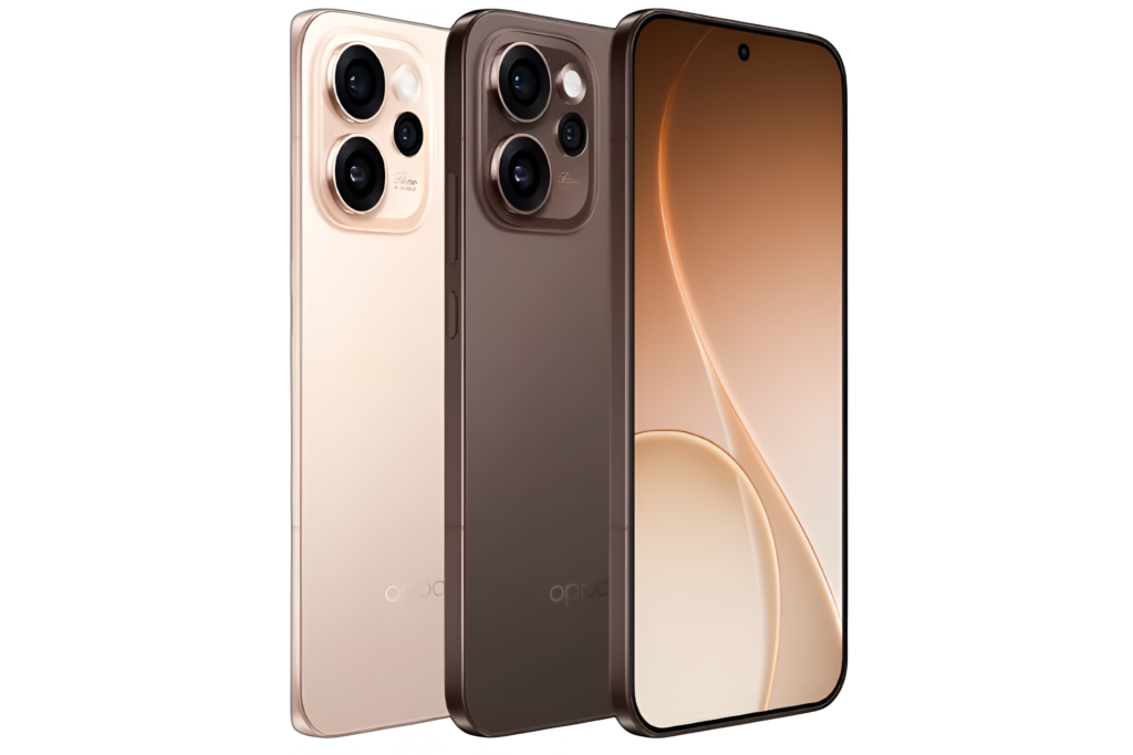 oppo reno 15 pro smartphone showing front display and rear camera design