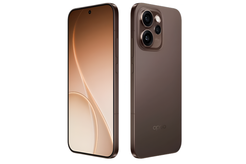 oppo reno 15 pro smartphone showing front display and rear camera design