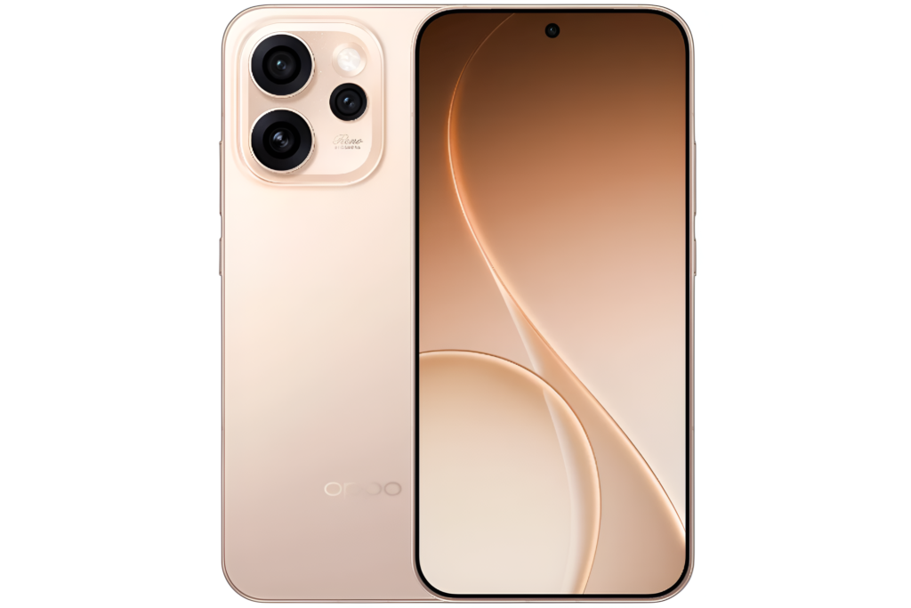 oppo reno 15 pro smartphone showing front display and rear camera design