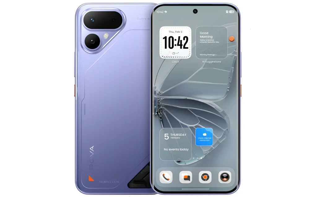 Tecno Pova Curve 2 purple color